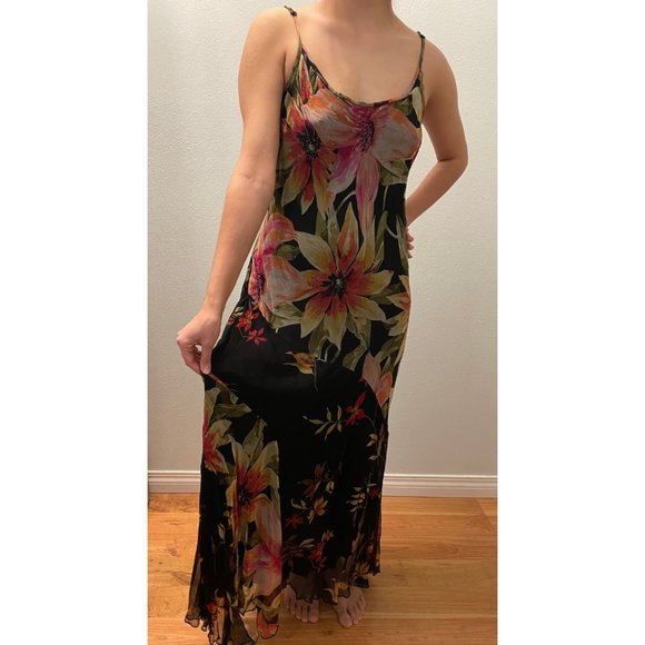 Strappy Full-Length Floral Dress - Picture 2 of 4